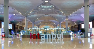 Istanbul signage is seen at Istanbul Airport, Istanbul, Türkiye, Oct. 11, 2019. (Shutterstock Photo)