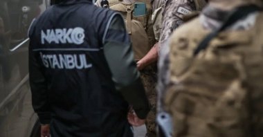 Police teams conduct an operation targeting an international drug trafficking network in this undated photo, Istanbul, Türkiye. (AA Photo)