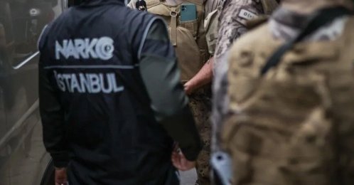 Police teams conduct an operation targeting an international drug trafficking network in this undated photo, Istanbul, Türkiye. (AA Photo)