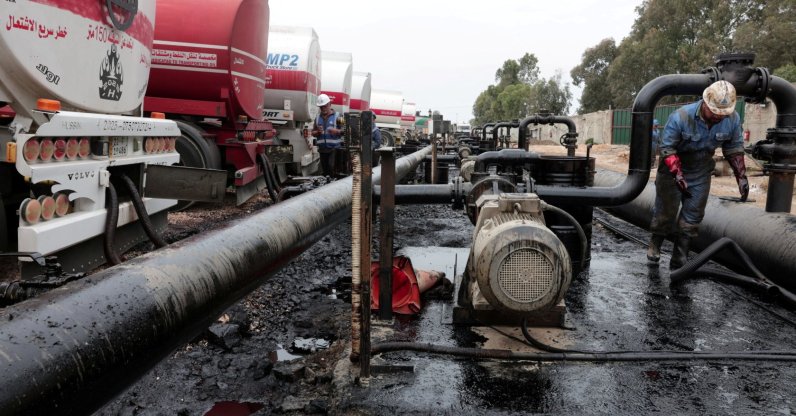 Oil trucks arriving from Iraq at the Baniyas oil terminal in Baniyas, Syria, May 14, 2026. (Reuters Photo)
