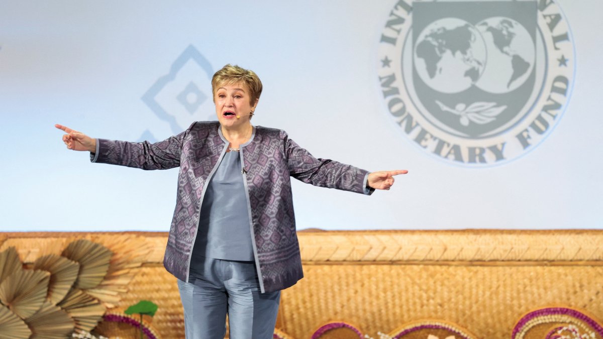 Kristalina Georgieva, managing director of the IMF, attends the Annual Meetings Plenary for the IMF/World Bank 2026 Annual Meetings at Queen Sirikit National Convention Center (QSNCC) in Bangkok, Thailand, Oct. 16, 2026. (Reuters Photo)