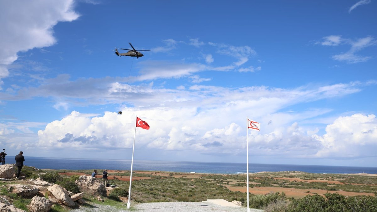 Land, air and naval units of the Turkish Armed Forces (TSK) participate in the Martyr Capt. Cengiz Topel Mediterranean Storm-2026 Exercise, Girne (Kyrenia), Turkish Republic of Northern Cyprus (TRNC), Oct. 15, 2026. (AA Photo)