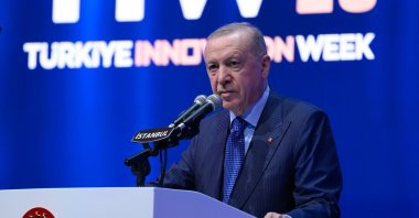 President Recep Tayyip Erdoğan delivers a speech at a program in Istanbul, Türkiye, Oct. 16, 2026. (AA Photo)