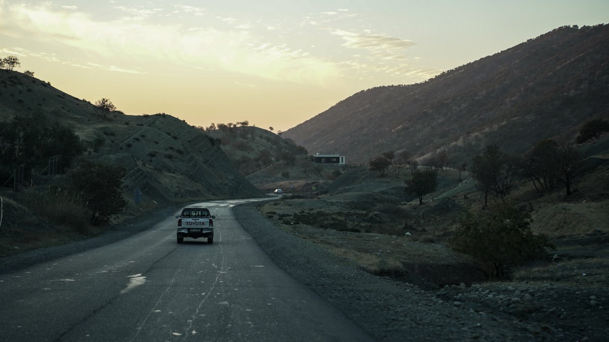 The road to the PKK stronghold in the Qandil Mountains, northern Iraq, is seen in this undated photo. (Reuters Photo)