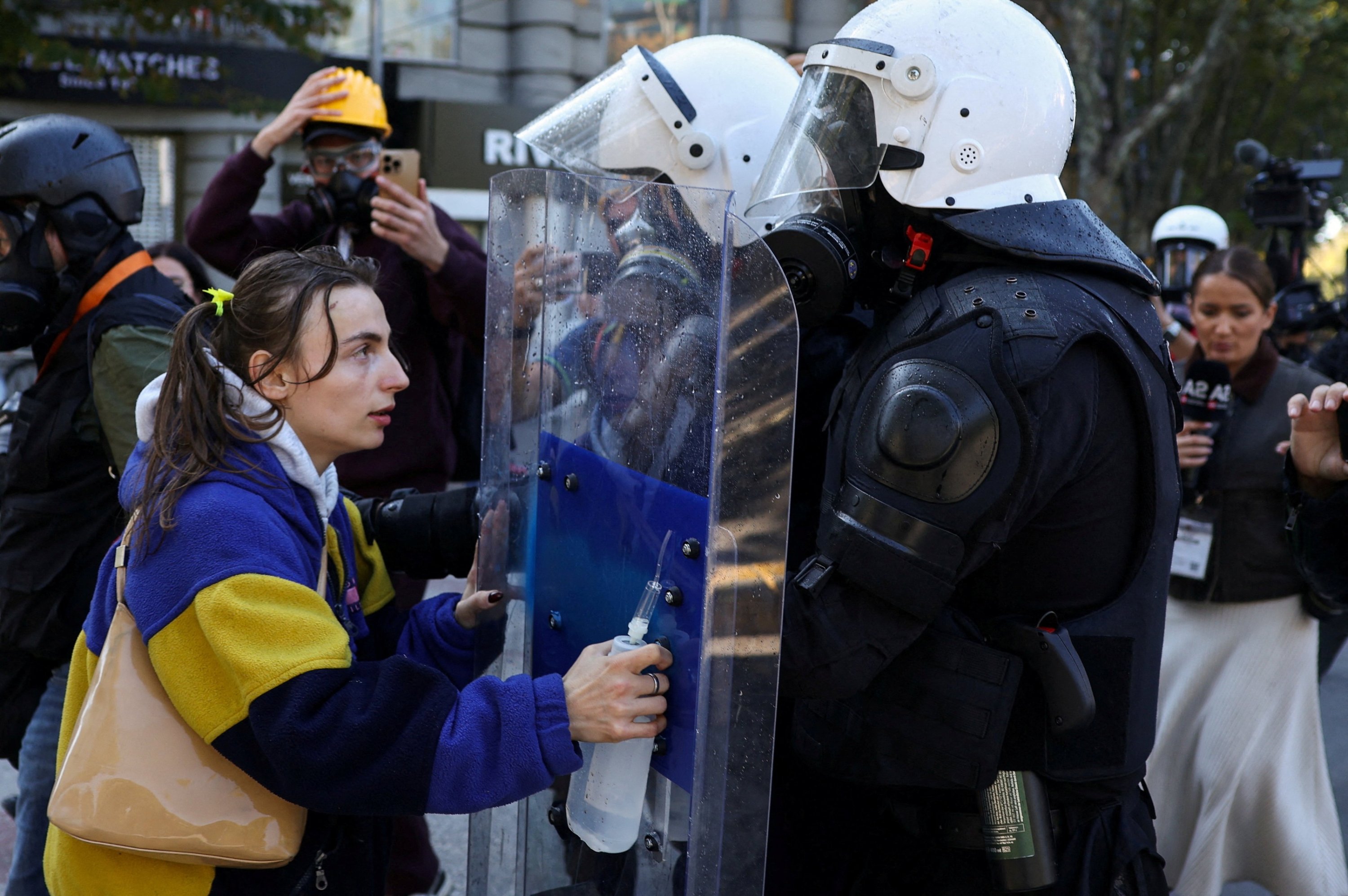 Albania’s Rama warns protesters after police station set ablaze