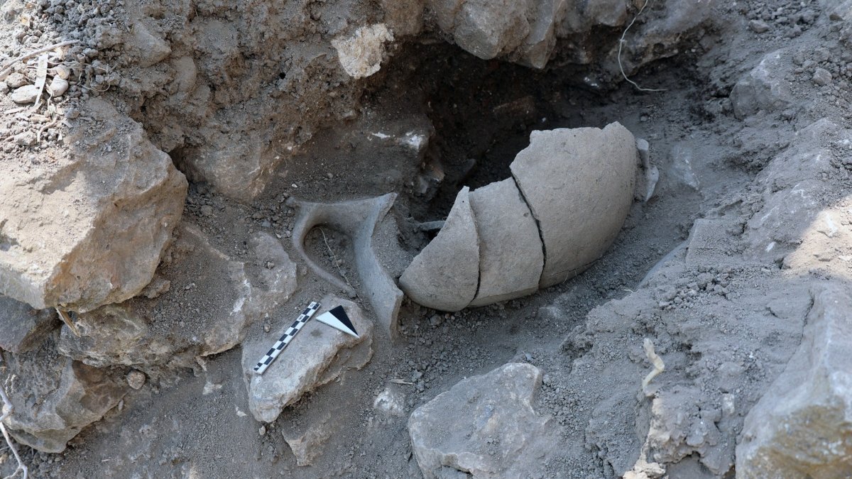 Ruins unearthed at the ancient city of Daskyleion, Balıkesir, Türkiye, Oct. 18, 2026. (AA Photo)