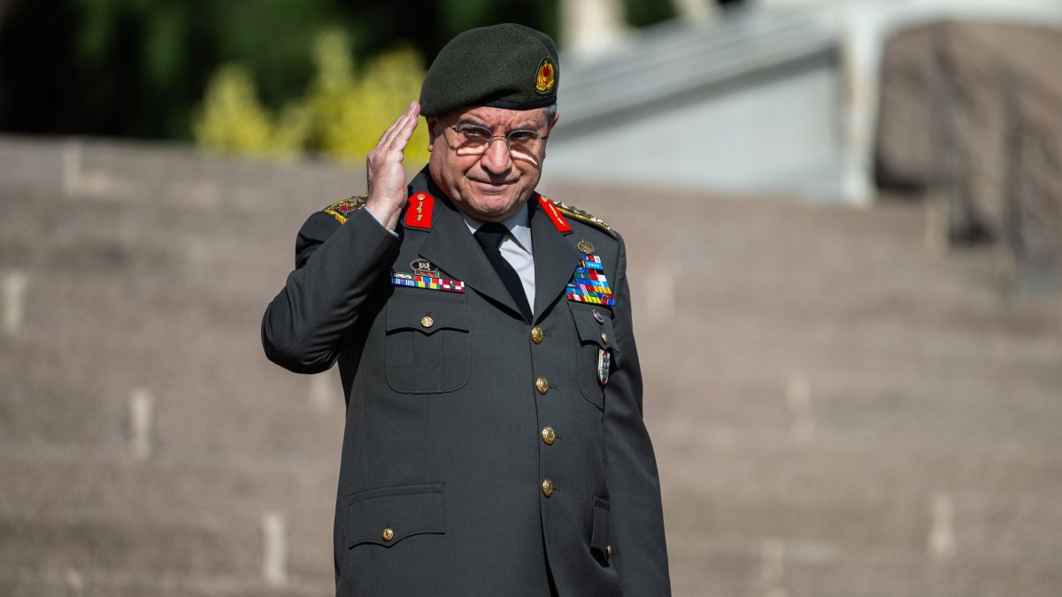 Chief of General Staff Gen. Selçuk Bayraktaroğlu welcomes his Polish counterpart, Gen. Wieslaw Kukula, with a military ceremony at the Turkish General Staff headquarters in Ankara, Türkiye. (AA File Photo)
