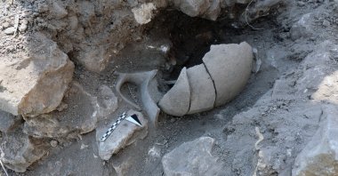 Ruins unearthed at the ancient city of Daskyleion, Balıkesir, Türkiye, Oct. 18, 2026. (AA Photo)
