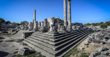 Temple of Apollo in Didyma, Didim, Aydın, Türkiye, Oct. 19, 2026. (IHA Photo)