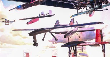 Aviation and space projects are displayed during the International Astronautical Congress 2026, Antalya, Türkiye, Oct. 6, 2026. (AA Photo)
