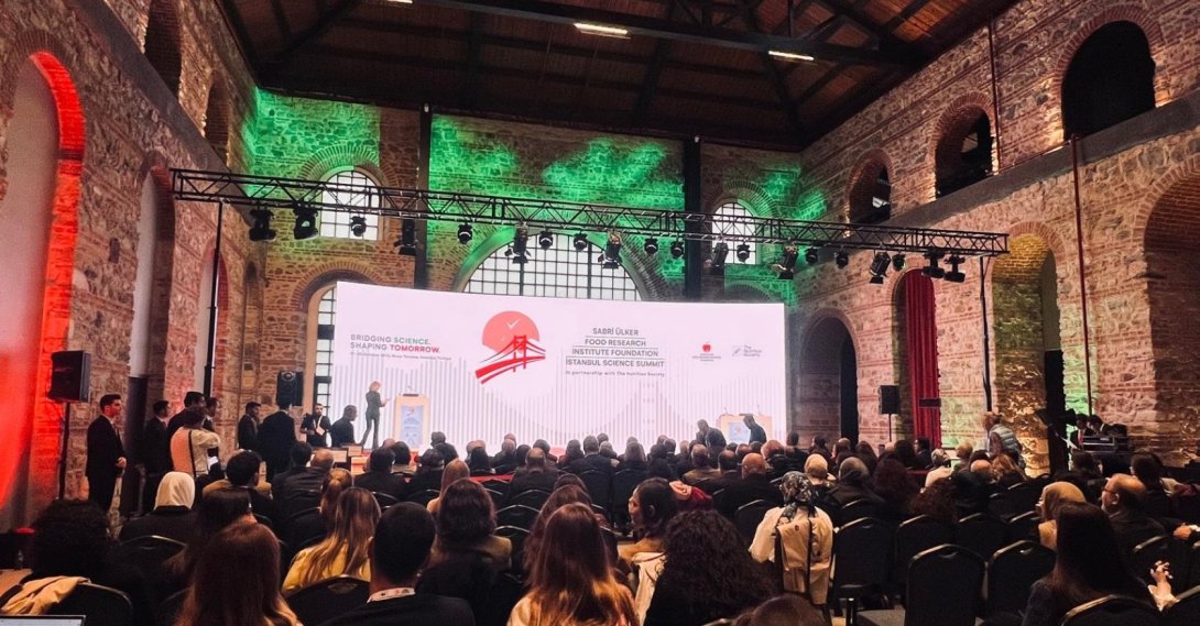 Attendees listen to the opening remarks at the 2026 Istanbul Science Summit, Rixos Tersane Istanbul, Istanbul, Türkiye, Oct. 19, 2026. (Daily Sabah Photo)