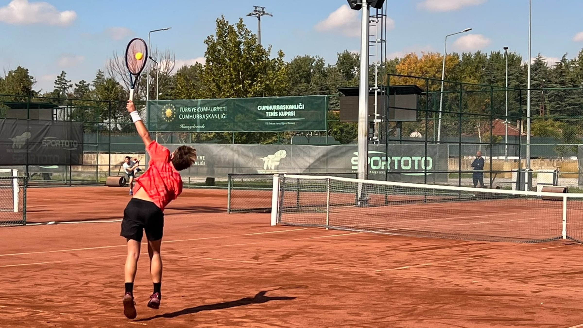The second Presidential Tennis Cup, organized by the Turkish Tennis Federation under the auspices of the Turkish presidency, gets underway with an opening ceremony at the TTF Ankara Training Center, Ankara, Türkiye, Oct. 19, 2026. (DHA Photo)