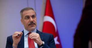 Foreign Minister Hakan Fidan speaks to TRT World at the Munich Security Conference, Munich, Germany, Feb. 16, 2025. (AA File Photo)