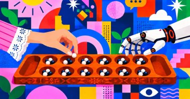 "The central question is how institutions can use artificial intelligence without sending their data outside their own environments or becoming dependent on a single provider." (Illustration by Betül Ay)