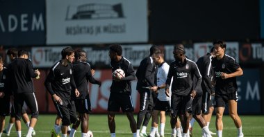Beşiktaş players attend a training session at the BJK Nevzat Demir Facilities ahead of their UEFA Europa League match against Crystal Palace, Istanbul, Türkiye, Oct. 22, 2026. (AA Photo)