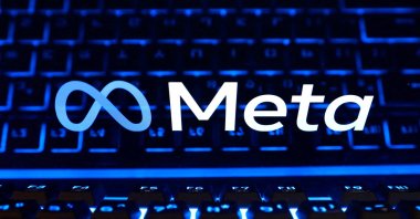 Meta logo and a keyboard in this illustration. Oct. 19, 2026. (Reuters File Photo)