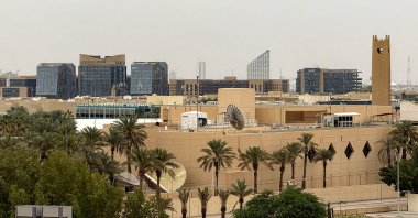 The U.S. embassy headquarters in Riyadh, March 3, 2026. (AFP File Photo)
