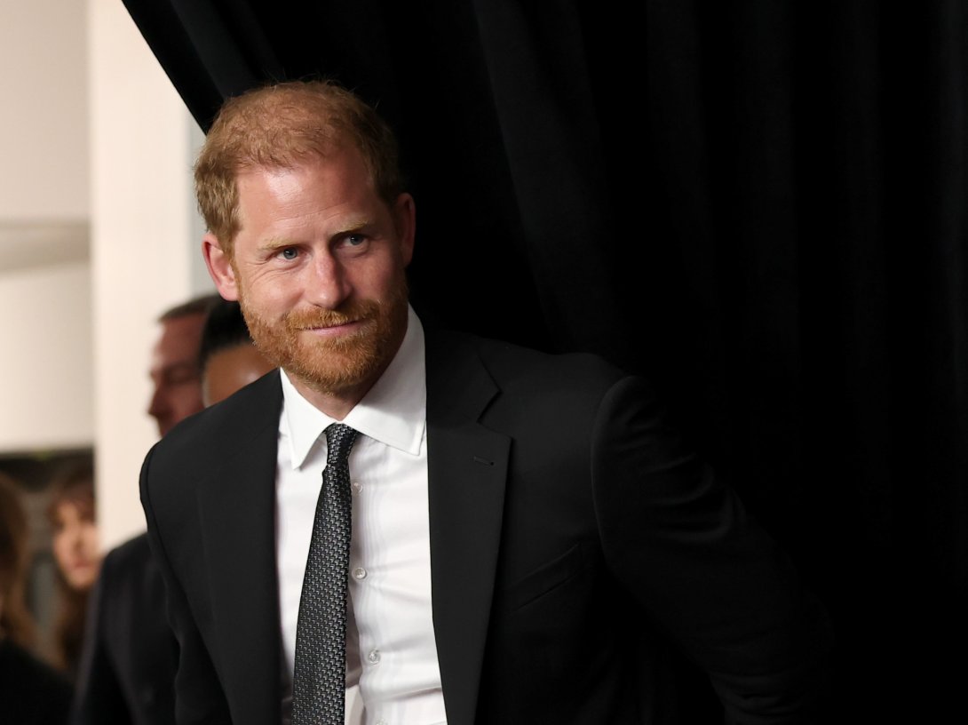 Prince Harry, Duke of Sussex, attends the Project Healthy Minds 3rd Annual Gala at Spring Studios, New York, U.S., Oct. 9, 2025. (Getty Images Photo)