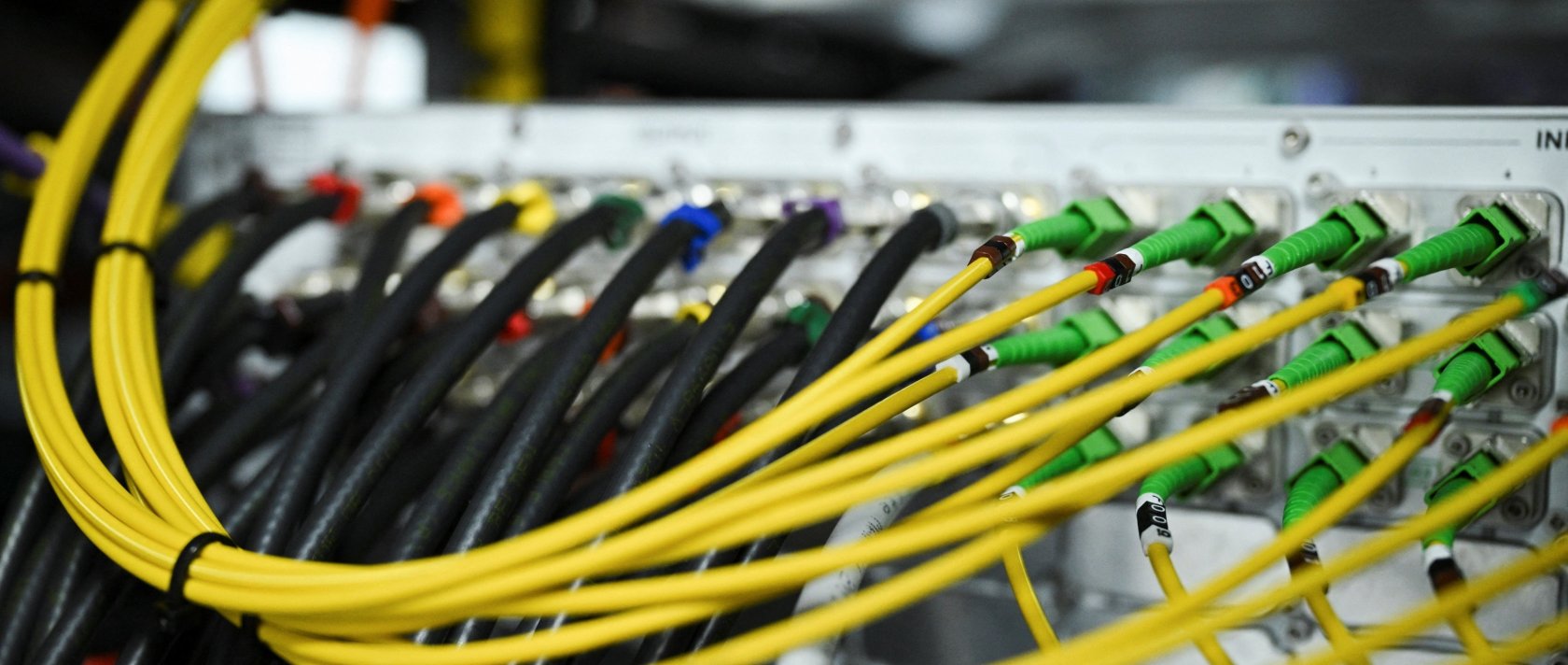 Cables at a computer server, as cyber agencies warn that websites may be taken offline while PHP prepares a critical fix, in Berlin, Germany, Oct. 21, 2026. (Reuters Photo)