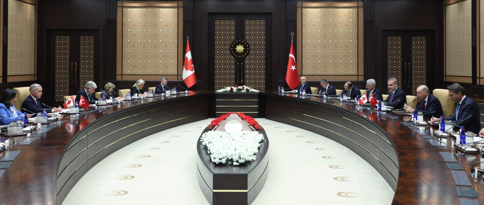 President Recep Tayyip Erdoğan and Canadian Prime Minister Mark Carney hold talks in Ankara, Oct. 22, 2026. (AA Photo)