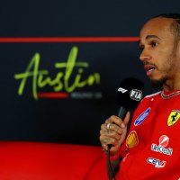 Ferrari's Lewis Hamilton during a press conference ahead of the United States Grand Prix race weekend at Circuit of the Americas, Austin, Texas, U.S., Oct. 22, 2026. (Reuters Photo)
