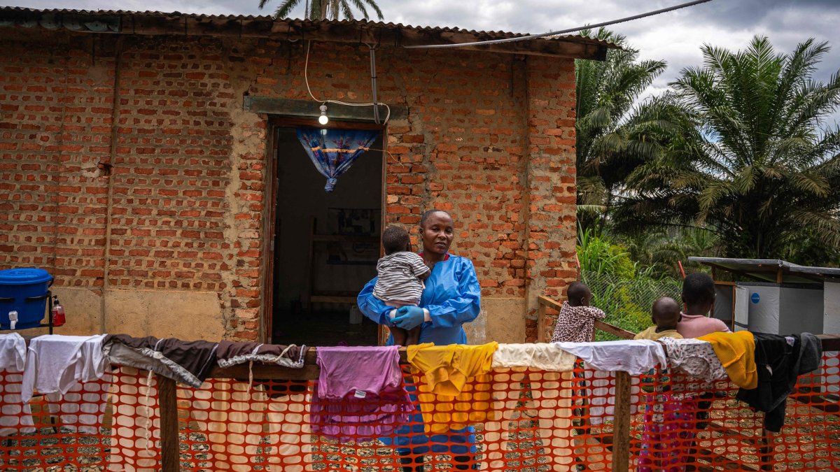 Marie Bakikula, a caregiver at a UNICEF-supported nursery in Mongbwalu, poses for a photograph, Mongbwalu, DRC, Oct. 10, 2026. (AFP Photo)