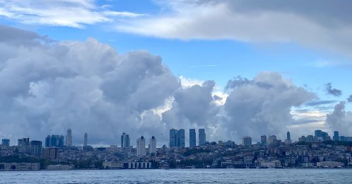 A view of business skyscrapers on the European side of Istanbul, Türkiye, Oct. 2, 2026. (AA Photo)
