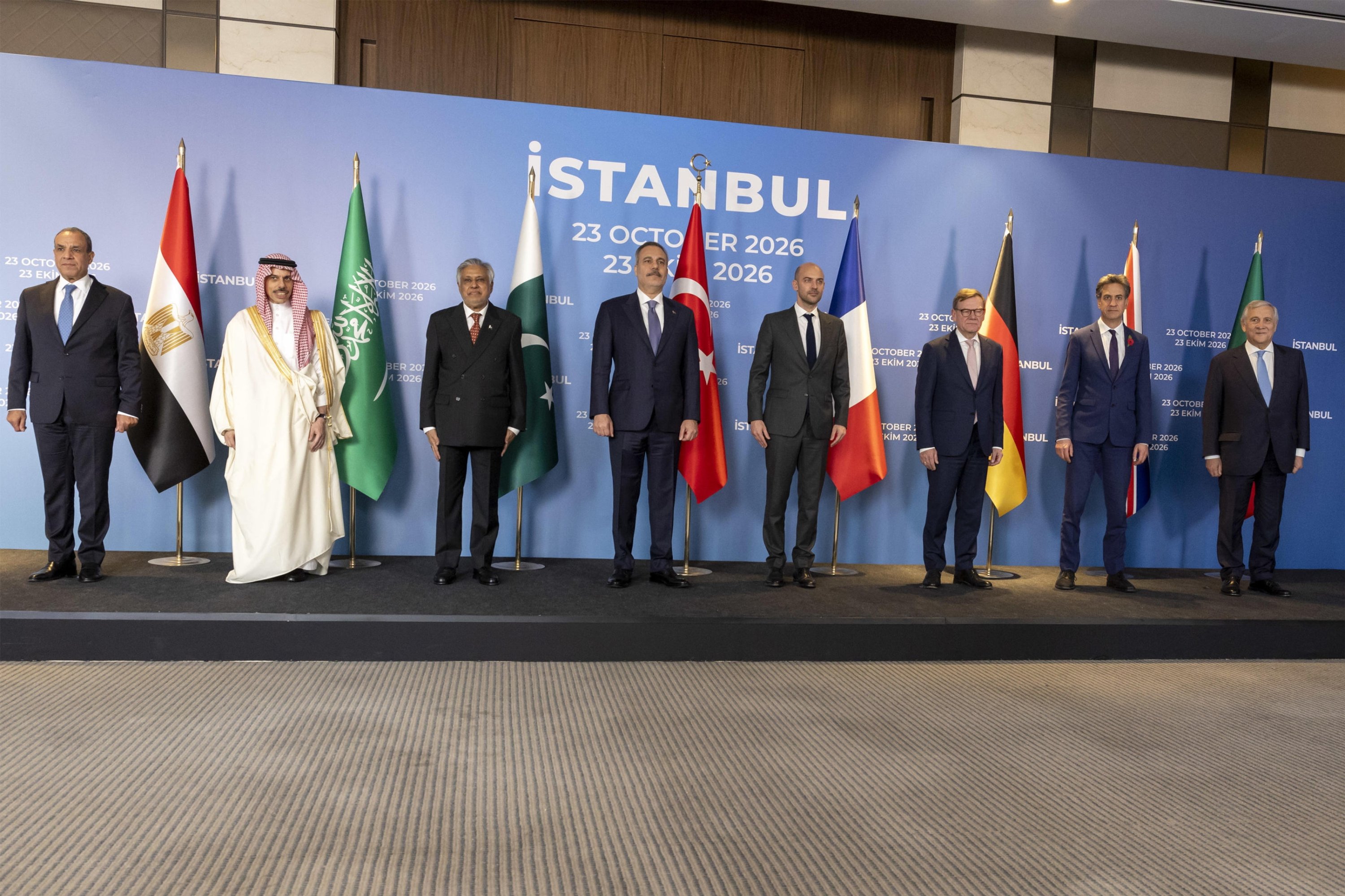 8-nation Istanbul talks urge diplomacy to quell Mideast conflicts