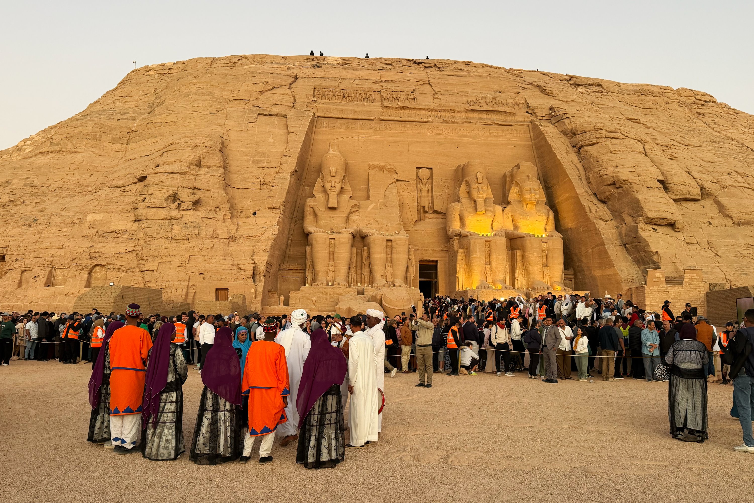 Twice a year, sun lights up Ramses II's 3,000-year-old temple