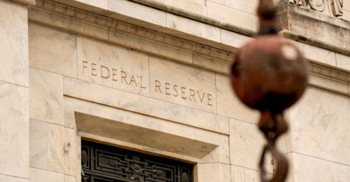 A view of the facade as construction continues on the Federal Reserve Board building, Washington, U.S., Sept. 17, 2025. (Reuters Photo)