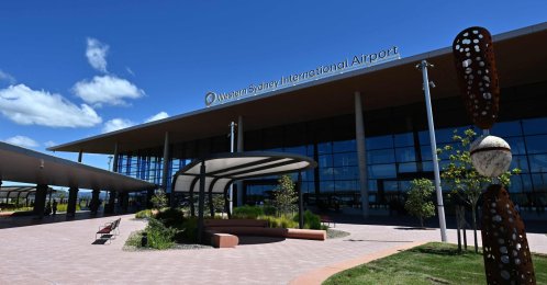 An exterior view of the newly opened Western Sydney International Airport, Sydney, Australia, Oct. 25, 2026. (AFP Photo)