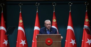 President Recep Tayyip Erdoğan speaks to reporters after a Cabinet meeting in Ankara, Oct. 26, 2026. (AA Photo)