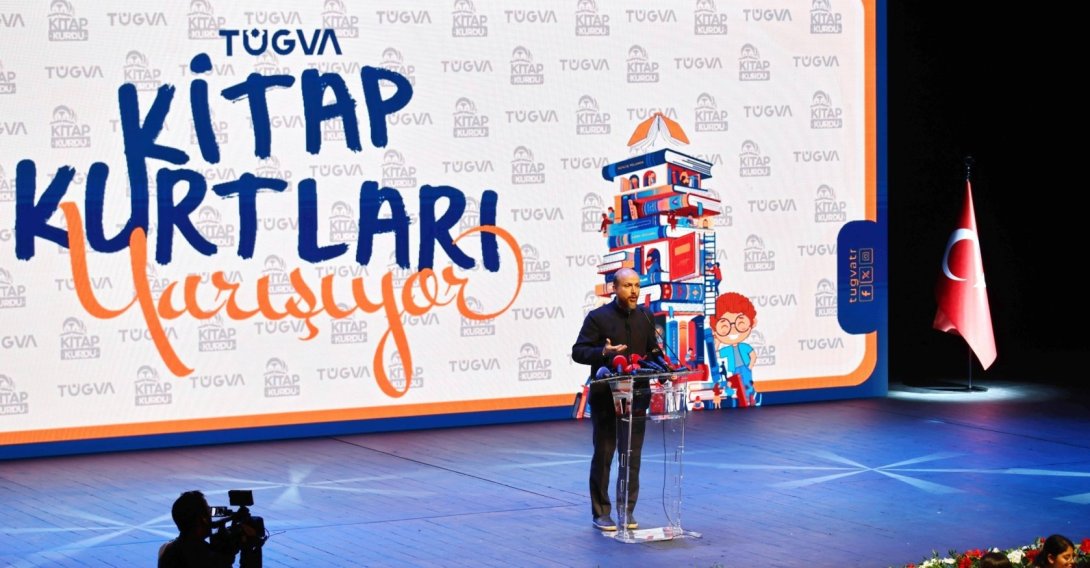 TÜGVA High Consultation Board Member Necmettin Bilal Erdoğan speaks at the launch event, Gaziantep, southern Türkiye, Oct. 26, 2026. (İHA Photo)