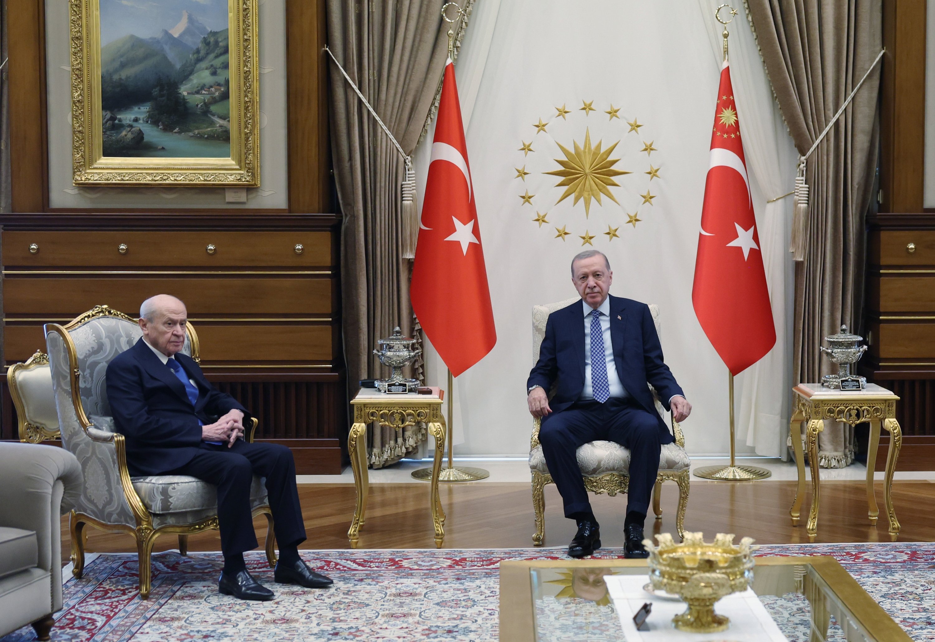 President Erdoğan hosts MHP leader to discuss key political issues