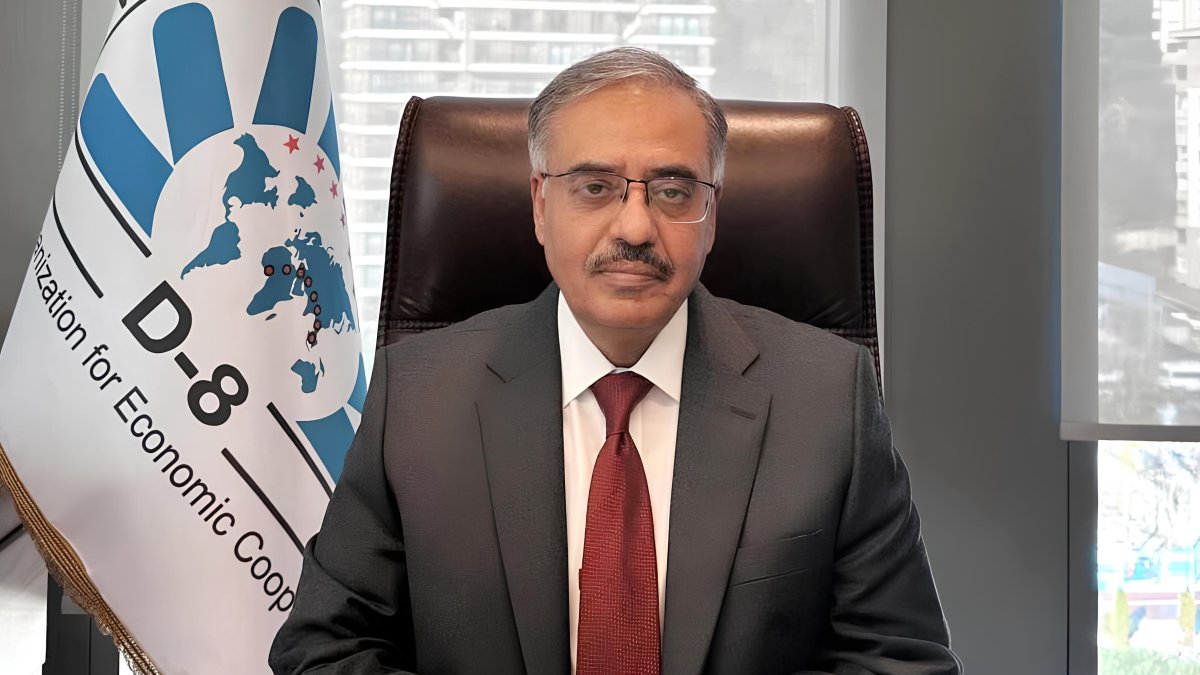 Sohail Mahmood, secretary-general of the D-8 Organization for Economic Cooperation, poses for a photo during an interview with Daily Sabah at the organization’s headquarters, Istanbul, Türkiye, Oct. 13, 2026. (Courtesy of the D-8)