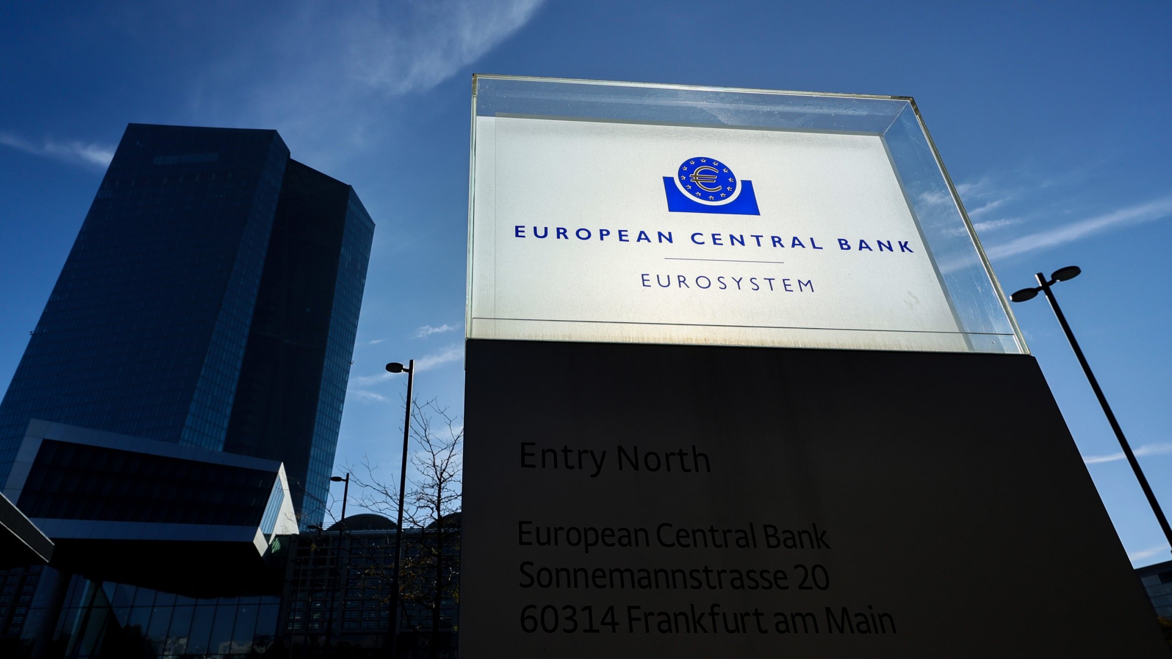 An exterior view of the European Central Bank (ECB), Frankfurt, Germany, Oct. 29, 2026. (EPA Photo)