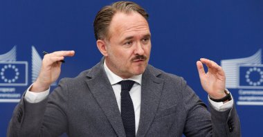 European Commissioner for Energy and Housing Dan Jorgensen attends a press conference following the High-Level Dialogue on EU Refineries in Brussels, Belgium, Oct. 28, 2026. (EPA Photo)