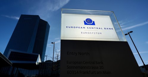 An exterior view of the European Central Bank (ECB), Frankfurt, Germany, Oct. 29, 2026. (EPA Photo)
