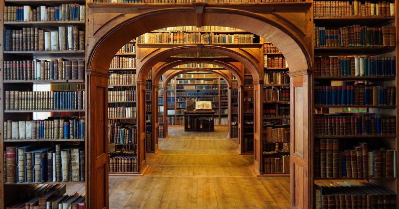 The historical library hall of the Upper Lusatian Society of Sciences, Görlitz, Germany, July 17, 2024. (Shutterstock Photo)
