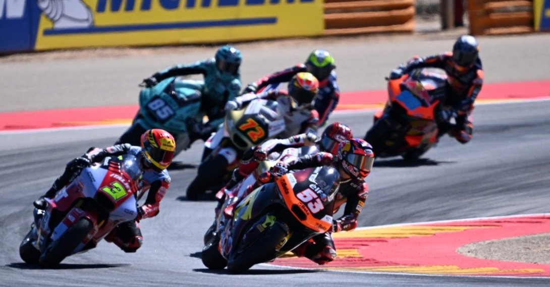 ELF Marc VDS Racing Team rider Deniz Öncü competes in round 13 of the 2026 Moto2 World Championship at the Aragon Grand Prix at MotorLand Aragon, Alcaniz, Spain, Aug. 30, 2026. (AA Photo)