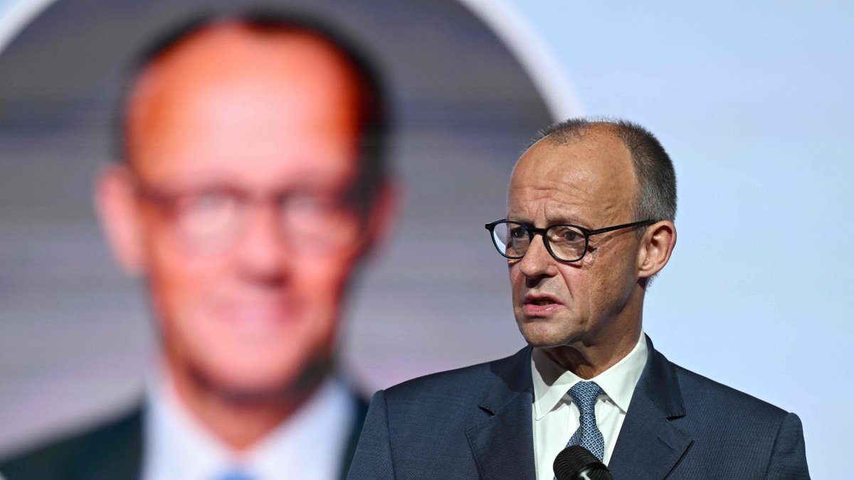 German Chancellor Friedrich Merz delivers a speech during the opening session of the 19th Asia-Pacific Conference of German Business, Seoul, South Korea, Oct. 30, 2026. (AFP Photo)