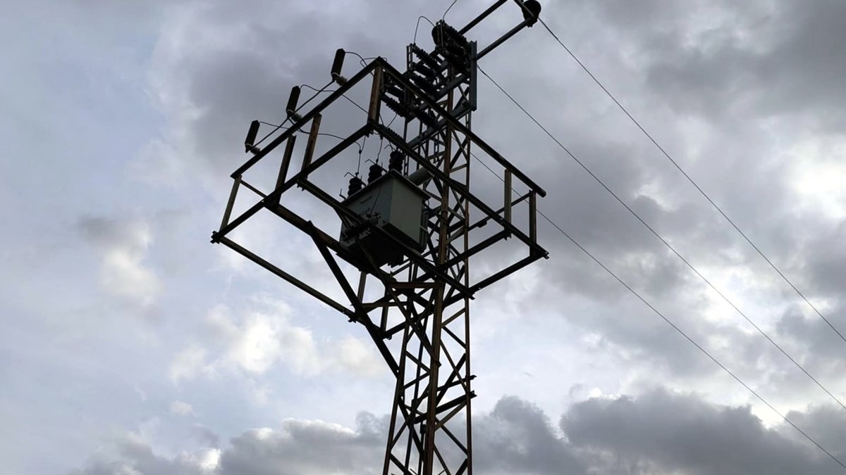 An electricity grid is seen in Kırıkkale province, central Türkiye, Oct. 12, 2026. (AA Photo)