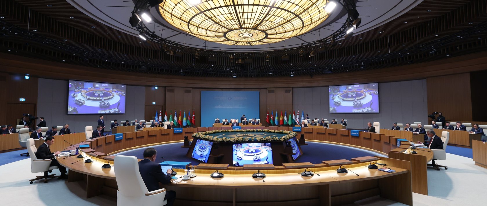 President Recep Tayyip Erdoğan attends the 13th Organization of Turkic States (OTS) Council of Heads of State Summit, Ankara, Türkiye, Oct. 30, 2026. (AA Photo)
